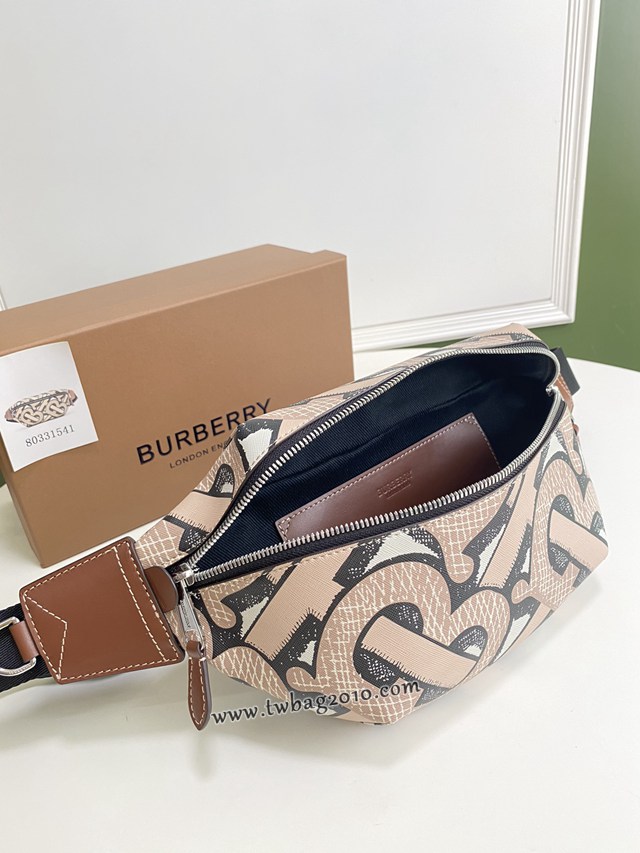 Burberry專門店新款腰包 巴寶莉環保帆布男女款腰包胸包挎包 yxb1063